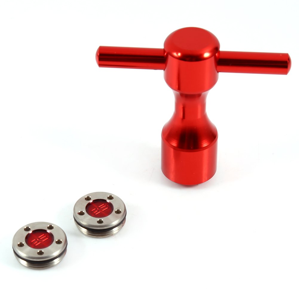 Dwawoo Putter Gewicht Schlüssel Werkzeug, Golf Schraubenschlüssel mit 2 Puttergewichten Golf Putter