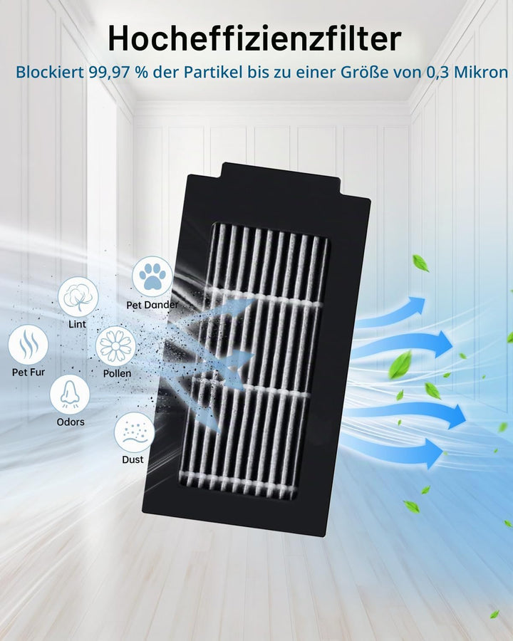 21 Stück Zubehör für Ecovacs Deebot T50 Omni/T50 Pro Omni Saugroboter, Ersatzteile Zubehörset mit 2