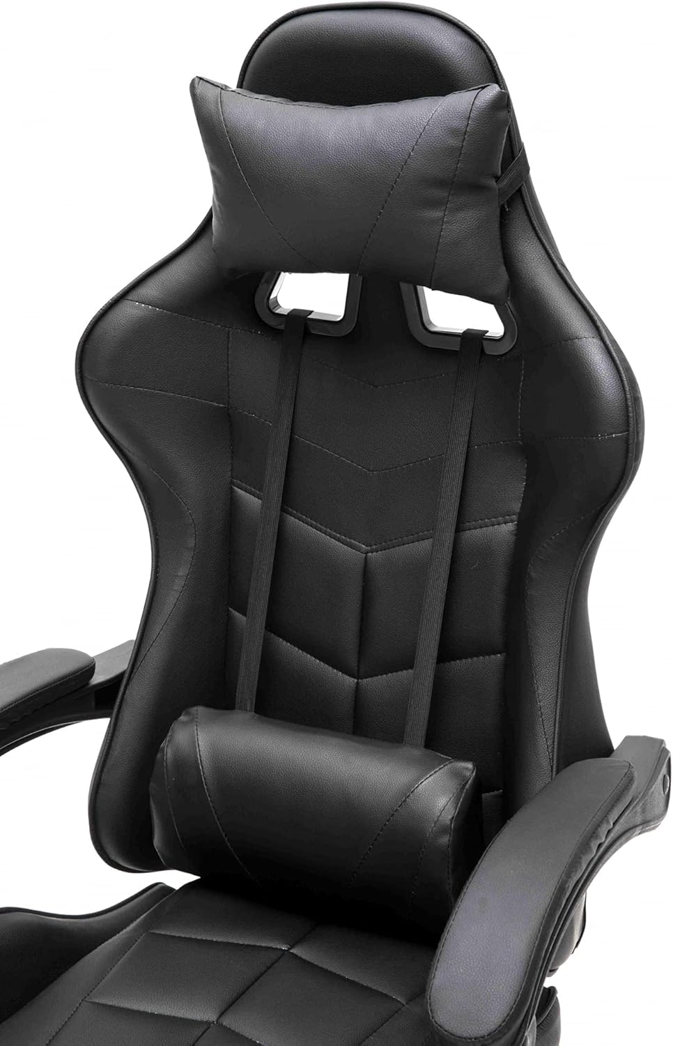 VDD Gaming Stuhl Cyclone mit Fussstütze - Bürostuhl - Racing Gaming Stuhl - schwarz