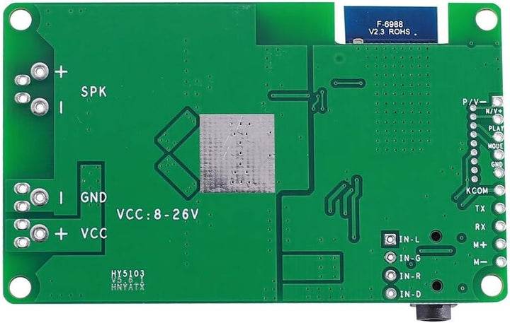 DONGKER Mono Amplifier Board, DC 8V-26V BK3266 Bluetooth 5.0 Mono Verstärkerplatine, 20W/30W Bluetoo