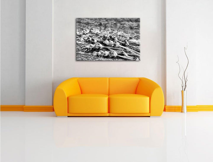 Pixxprint Monocrome, Liegender frischer Lavendel, Format: 100x70 auf Leinwand, 100x70