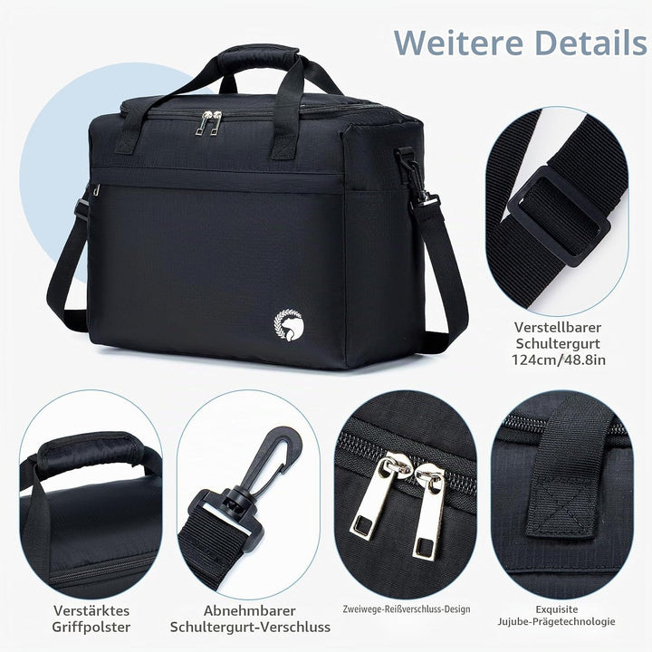 YOODI 40x30x20 Wizz Air Vueling Faltbare Reisetasche Handgepäck Flugzeug Wasserdicht Leicht 25L Hand