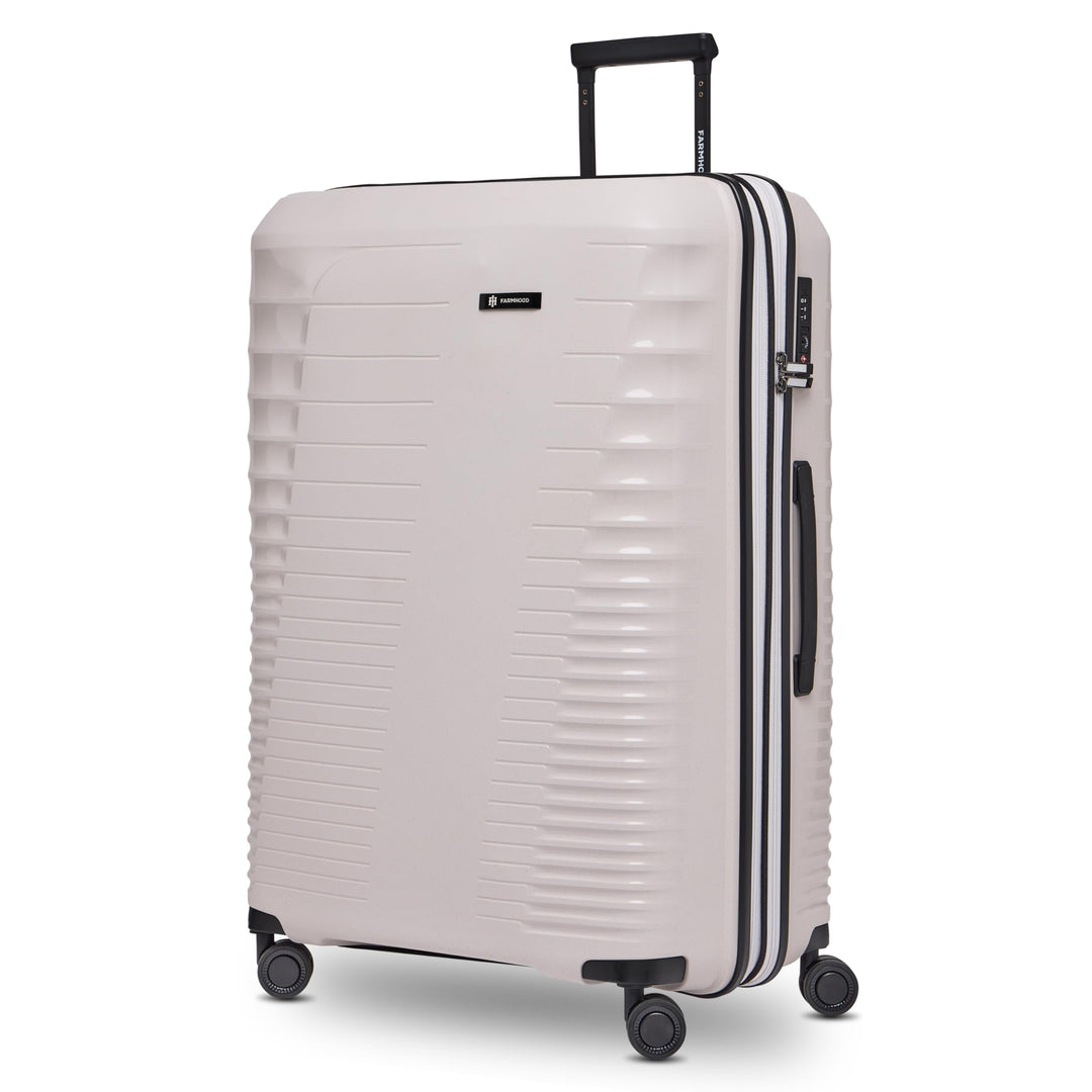 Eco Edition grosser Hartschalen Check-in Koffer nachhaltig | XL Trolley 53 x 31 x 77 cm mit Dehnfalt