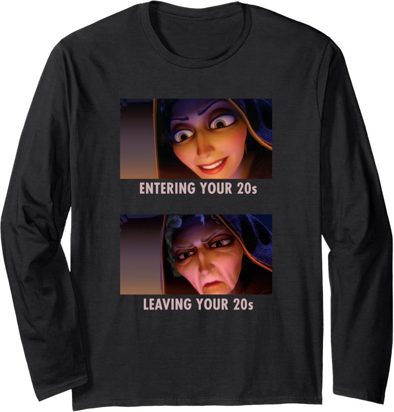 Disney Villains Mother Gothel Entering/Leaving Your 20s Meme Langarmshirt