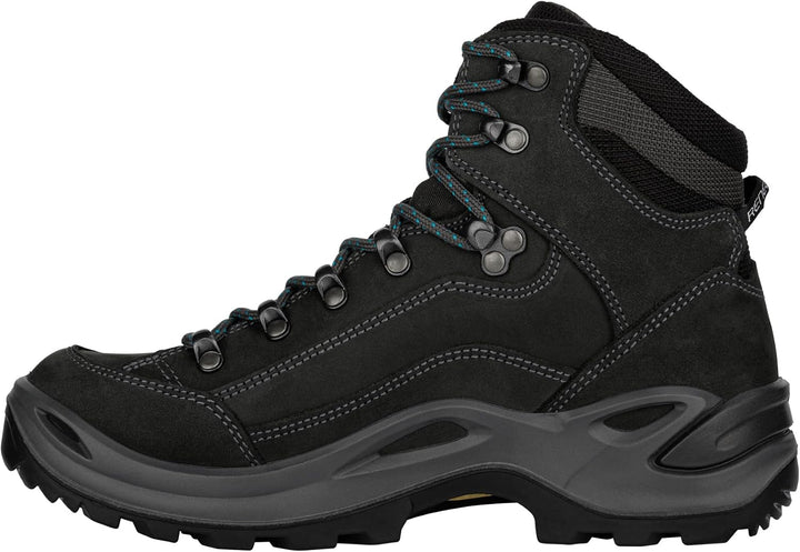 LOWA Renegade GTX MID Unisex Wanderstiefel Outdoor Goretex 37.5 EU Dunkelgrau Navy, 37.5 EU Dunkelgr
