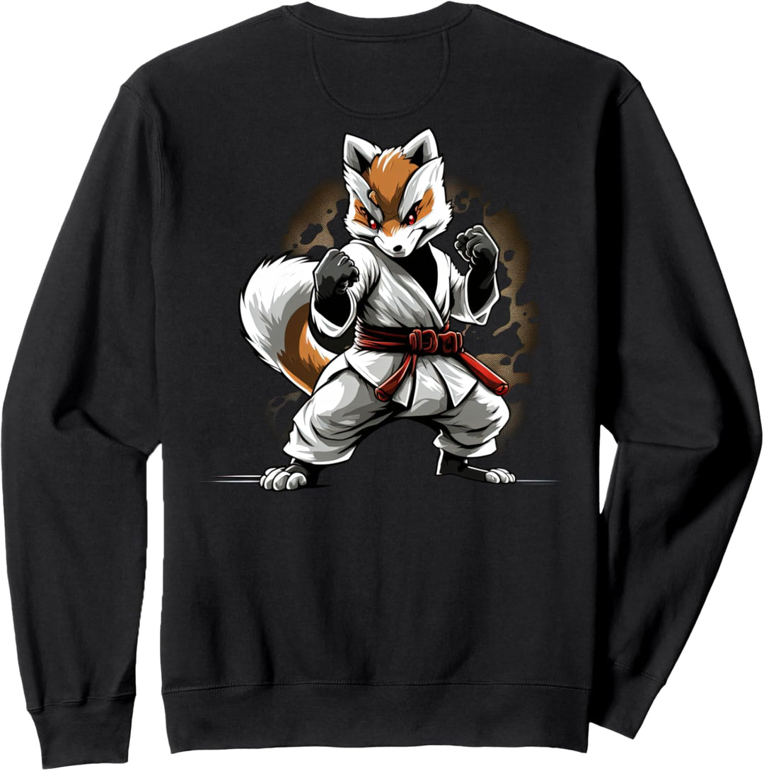 Angry Japan Judo Fox - Kampfsport Judoka Fox Sweatshirt