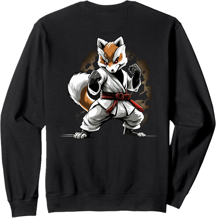 Angry Japan Judo Fox - Kampfsport Judoka Fox Sweatshirt