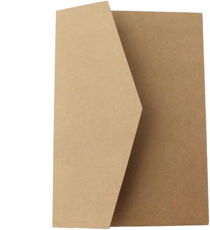 MillaSaw Handwerk Papier Einladungskarte Tasche für Hochzeit Verlobung Bridal Shower Geburtstag 25 S