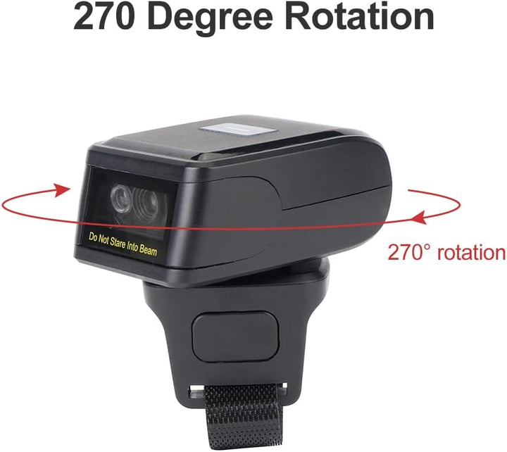 Marhynchus 2D -Barcode -Scanner Tragbarer Finger Handheld Wearable Ring Barcode Reader Wireless BT 2