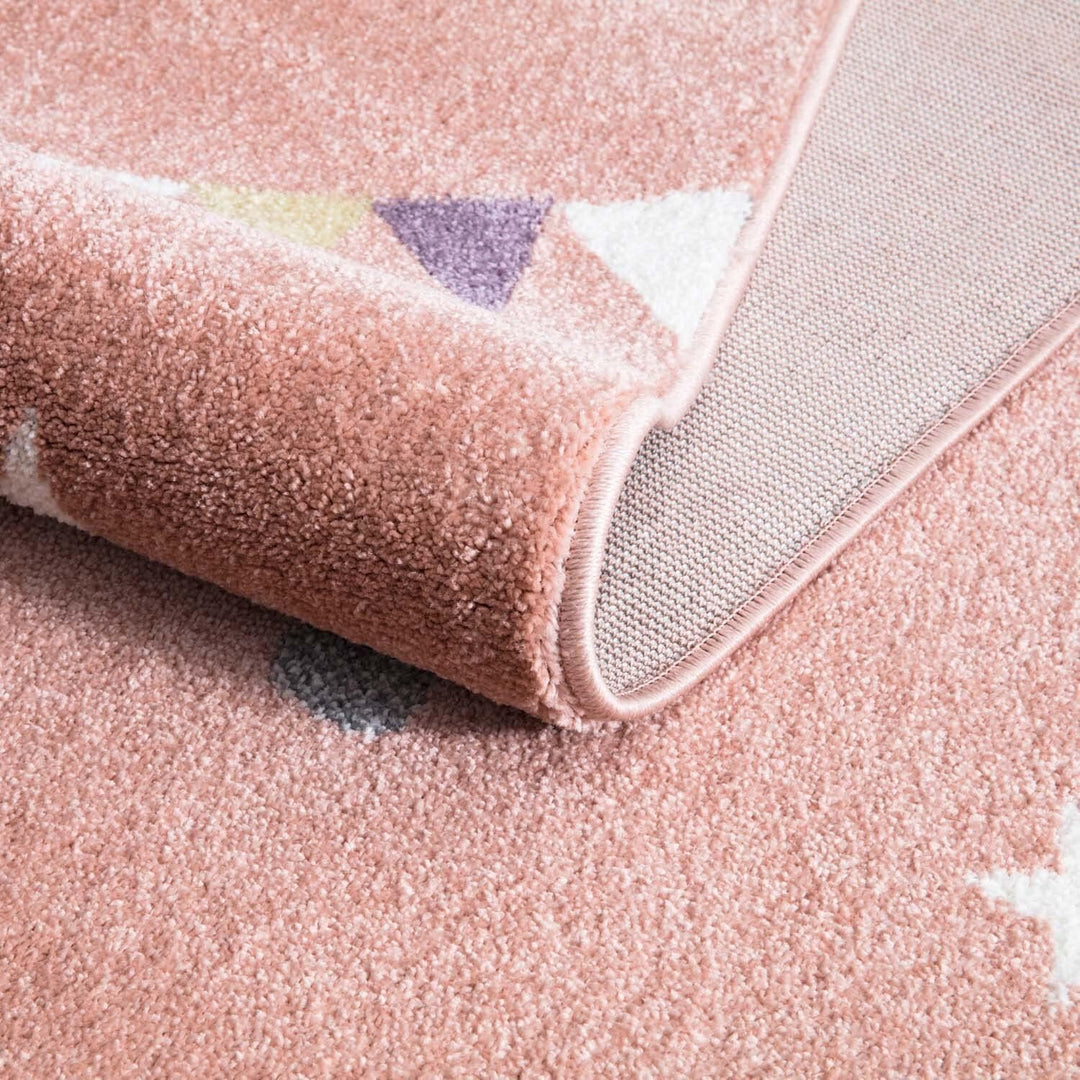 carpet city Teppich Kinderzimmer Tier-Motiv - Rosa - 160x230 cm -Kinderteppich Kurzflor mit Pferd, W