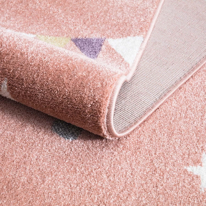 carpet city Teppich Kinderzimmer Tier-Motiv - Rosa - 160x230 cm -Kinderteppich Kurzflor mit Pferd, W