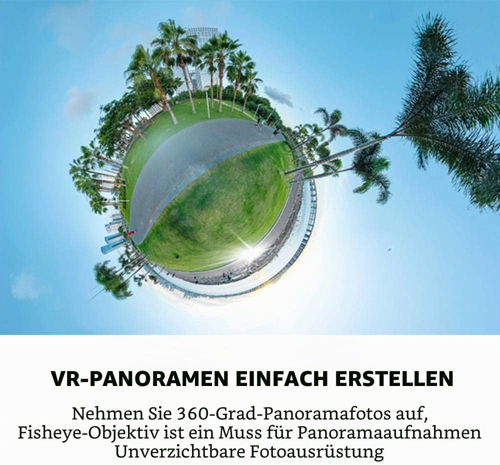 7artisans 10 mm F2,8 Vollformat-Fischaugenobjektiv, Ultra-Weitwinkel-Fischaugenobjektiv, 178° manuel