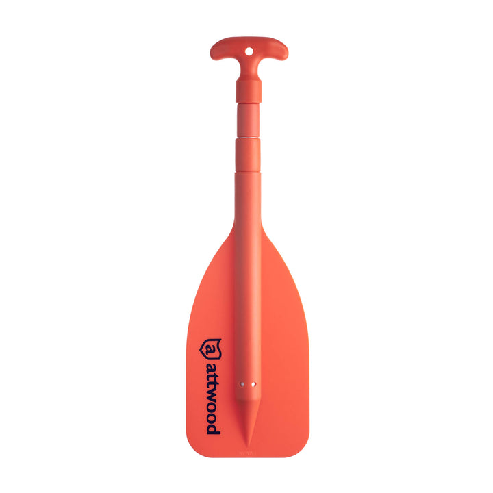 Attwood Notfall-Teleskop-Paddel für Bootfahren, Orange, mehrere Grössen 50,8 cm bis 107,7 cm, 50,8 c