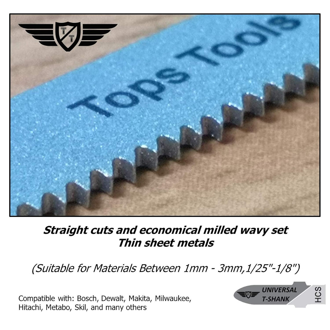 TopsTools 40pcs JSTTK8 T101AO T101B T101BR T101D T111C Stichsägeblätter