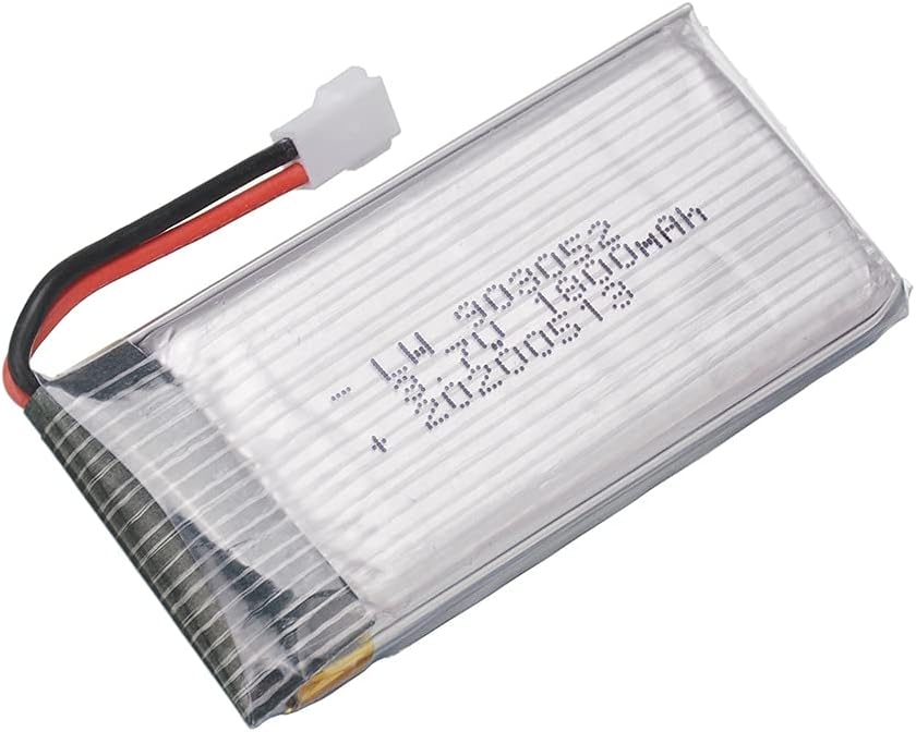 YUNIQUE Deutschland 2 Stück wiederaufladbare Lipo Batterie (3.7v, 1800mAh Lipo) für Rc Drohnen Quadc