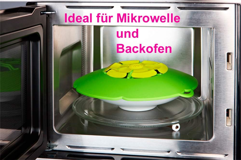 Kochblume vom Erfinder Armin Harecker XL 33 cm anthrazit | Überkochschutz für Topfgrössen von Ø 20 b