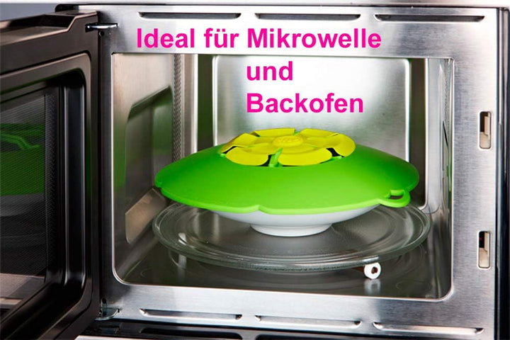 Kochblume vom Erfinder Armin Harecker XL 33 cm anthrazit | Überkochschutz für Topfgrössen von Ø 20 b