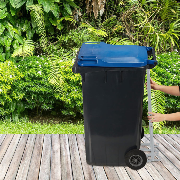 Relaxdays Müllpresse, Müllverdichter Hausmüll, Restmüll & Papier, Abfallverdichter, manuelle Hausmül