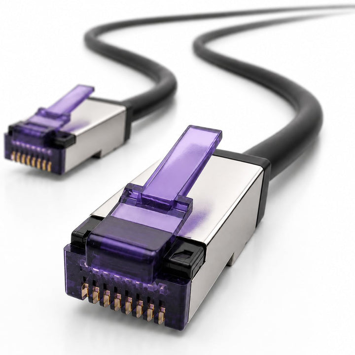1aTTack.de - 50m - CAT6a Superflex- Ethernet Gigabit LAN Netwerkkabel RJ45 CAT6 A Patchkabel 10000 M