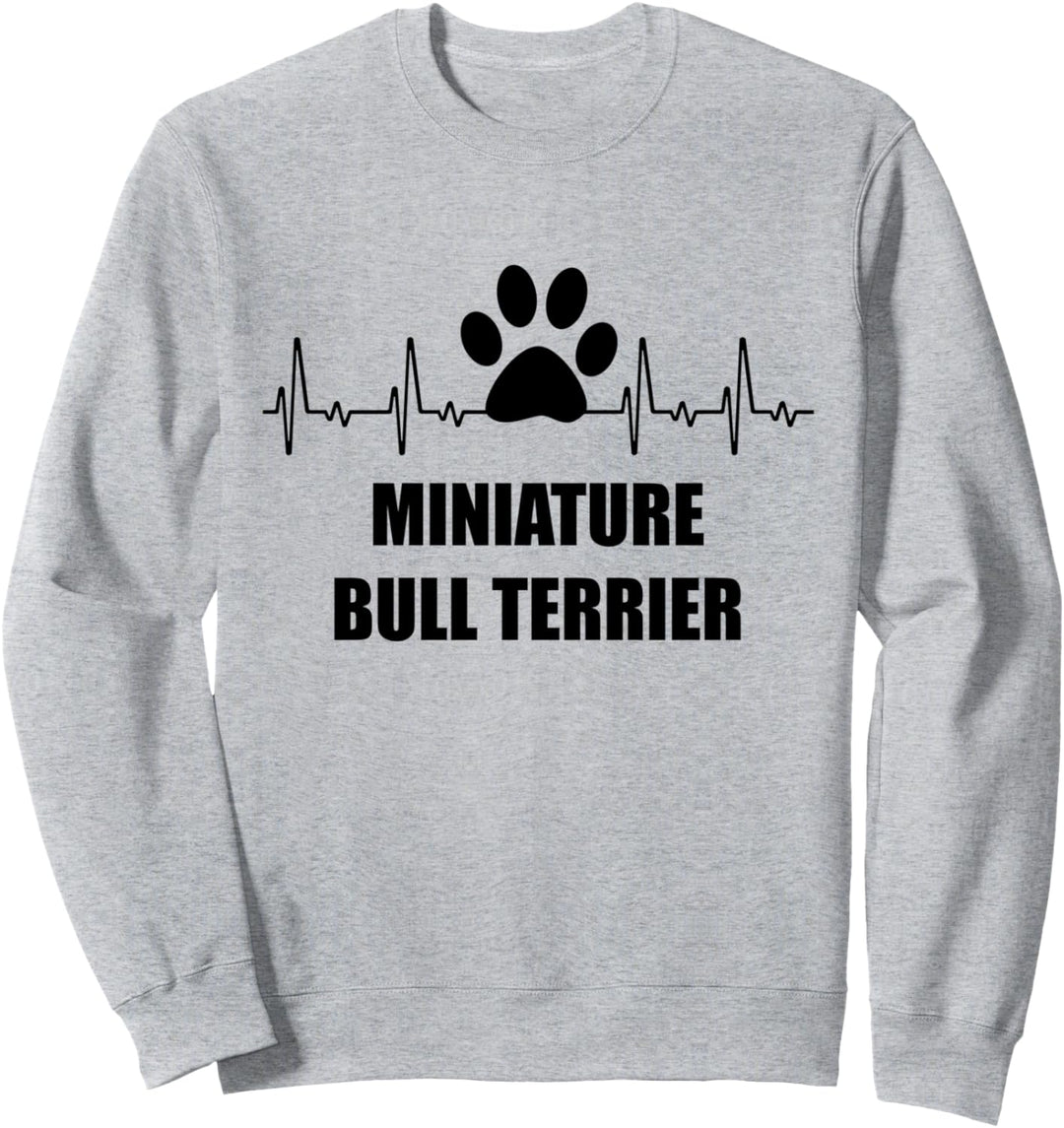 Hundefreunde Herzschlag - Miniatur Bullterrier Sweatshirt