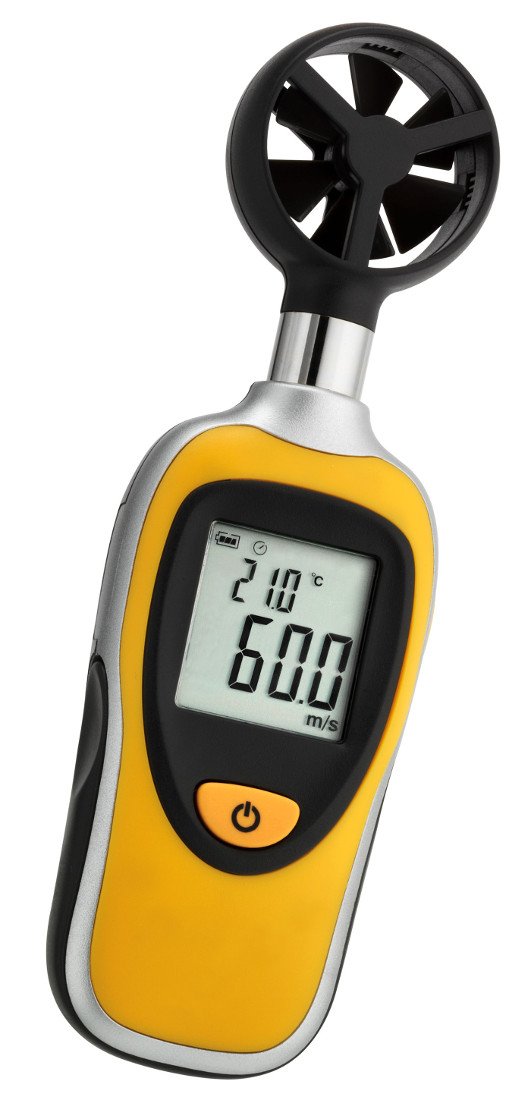 TFA Dostmann Wind Bee Windmessgerät, einfache Messung der Windgeschwindigkeit, Temperaturanzeige, St