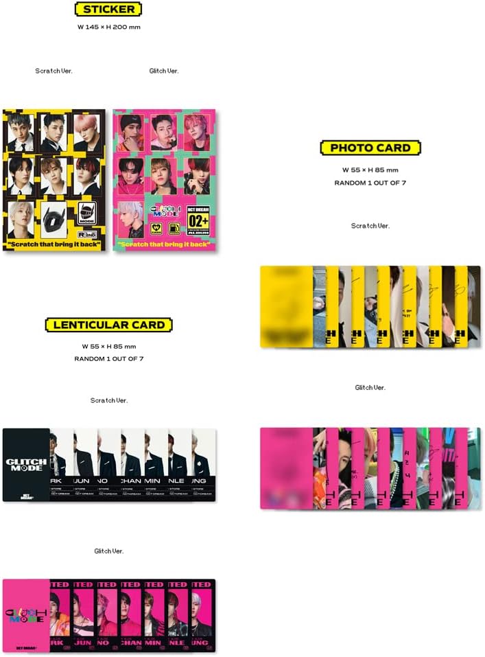 DREAMUS NCT Dream – Glitch Mode the 2nd Fotoalbum Version (B ver), Gold, (SMK1376), B ver