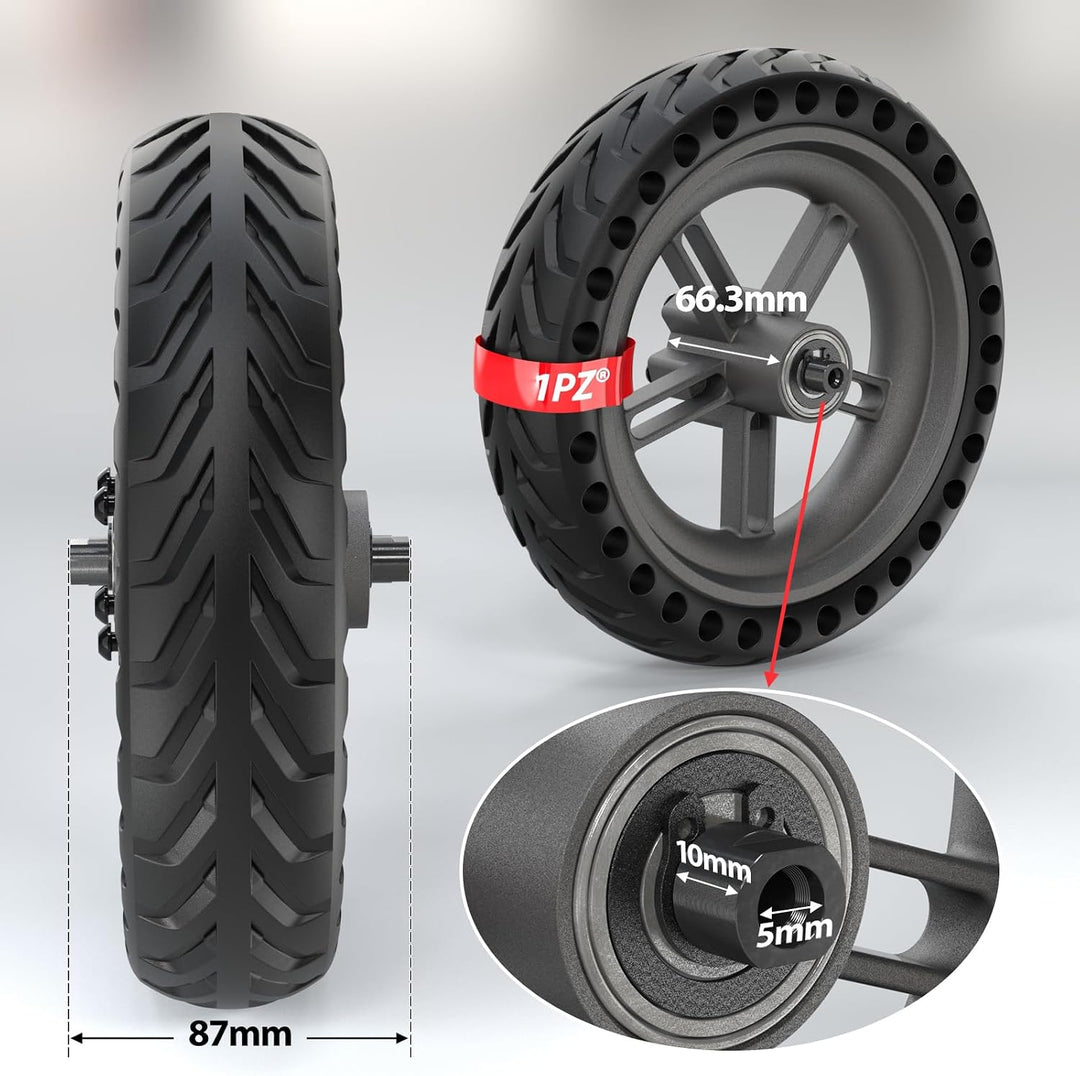 1PZ F8P-X1M 8 1/2 x 2 Solid Reifen für Xiaomi M365, 8,5 Zoll Ersatzreifen mit original kugelgelagert