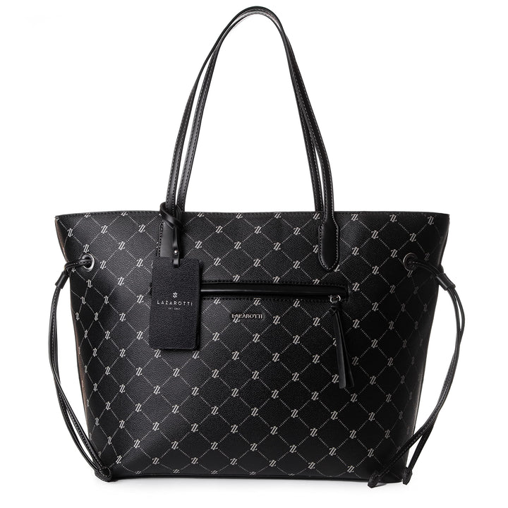 Lazarotti Palermo Shopper Tasche Damen | Tote Bag mit seitlichen Kordelzügen | XXL Schultertasche 37