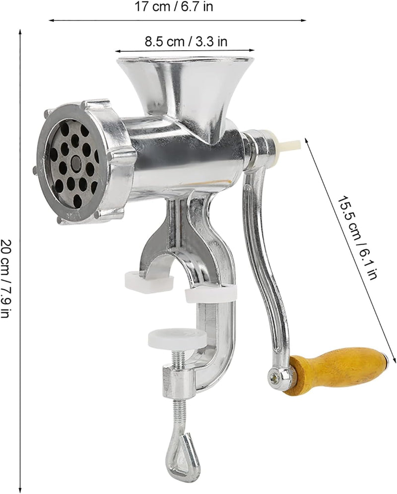 Manueller Fleischwolf, Manueller Fleischwolf mit Multifunktions Aluminiumlegierung, Küchenwerkzeuge