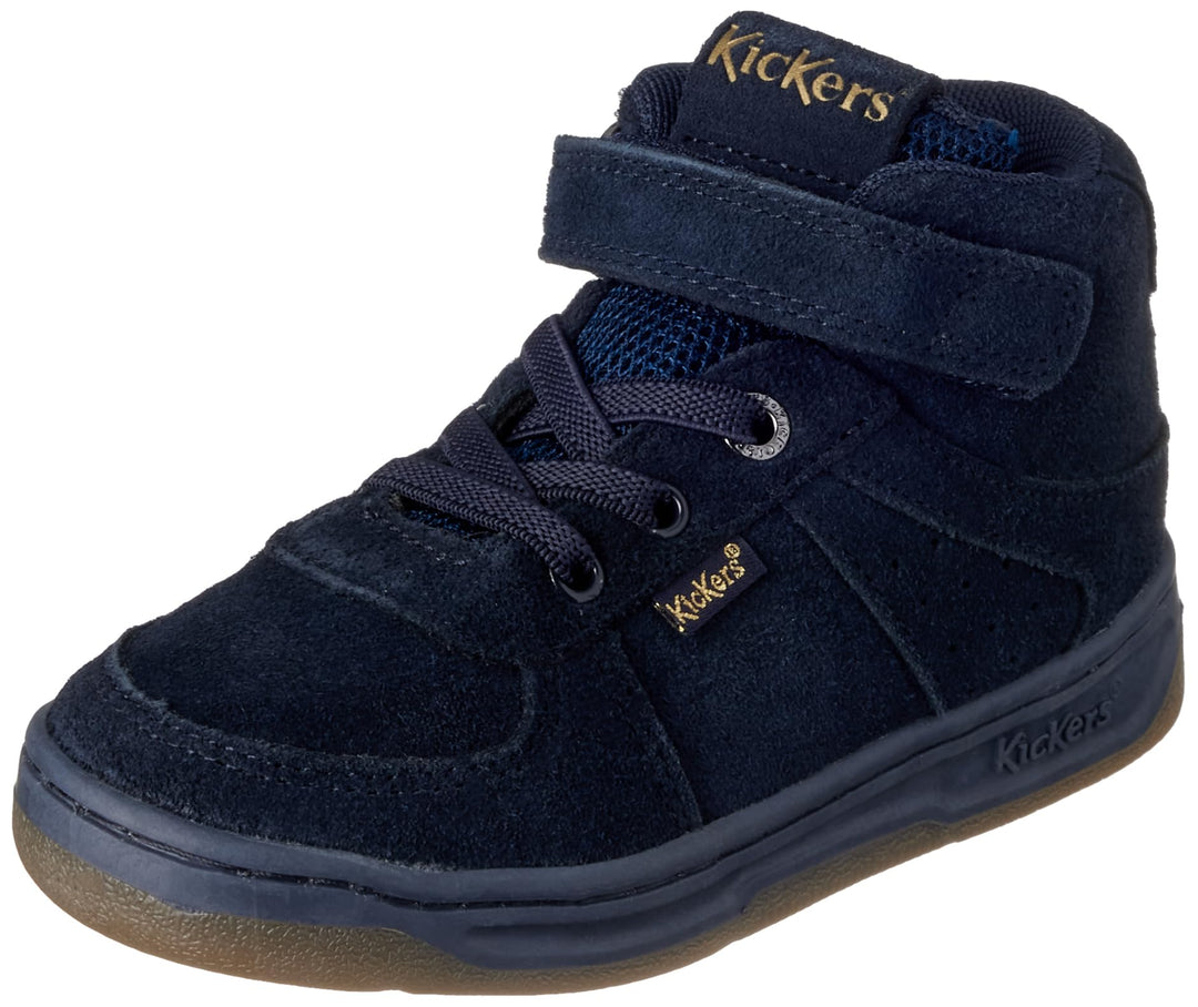 Kickers Unisex Kinder Kickalien Sneaker 20 EU Blu Marine, 20 EU Blu Marine