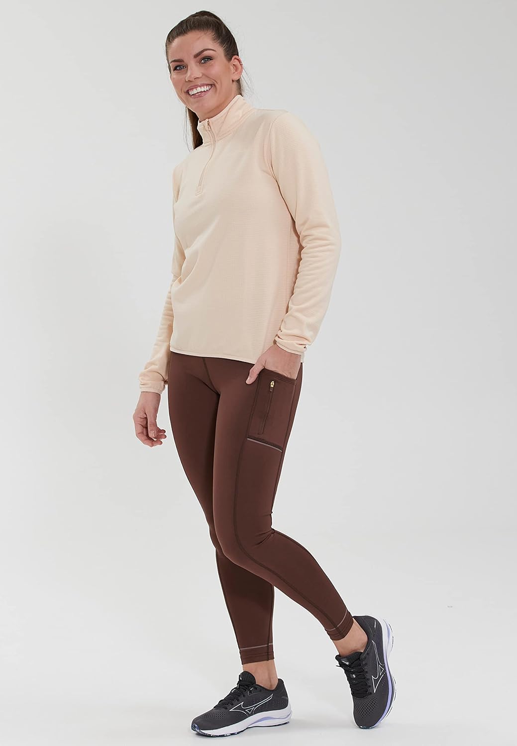 endurance Damen Vironic Waffle Melange T-Shirt 36 5134 Sun Kiss, 36 5134 Sun Kiss