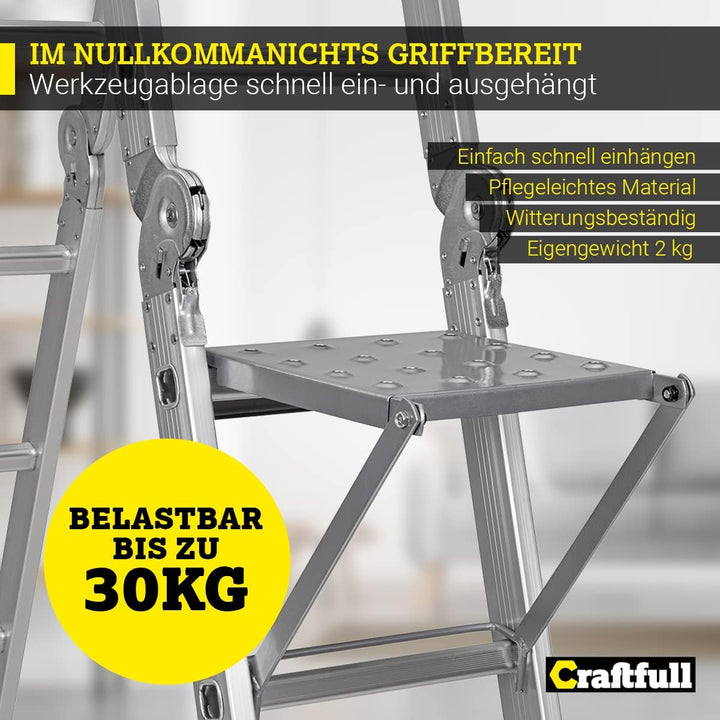 𝐂𝐑𝐀𝐅𝐓𝐅𝐔𝐋𝐋 Aluminium Ablagefläche für CF-104A | 𝟑 𝐉𝐀𝐇𝐑𝐄 𝐆𝐀𝐑𝐀𝐍𝐓𝐈𝐄 - 1-12/16/20 Sprossen - 353/450/576