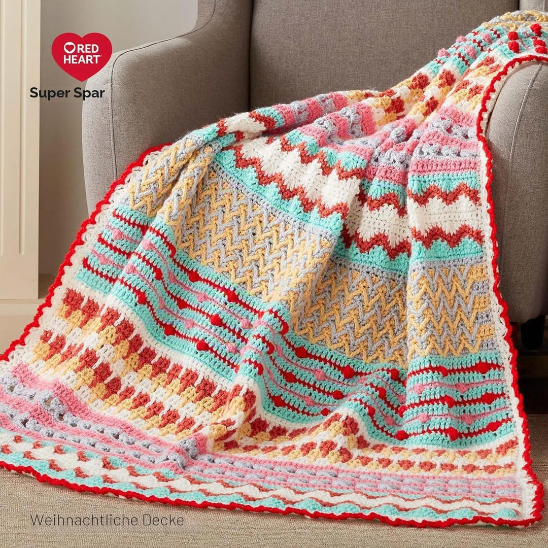 Red Heart Super Saver Aran-Garn – 3 Packungen mit 198 g – Acryl – 4 Medium (Kammgarn) – 360 Meter –