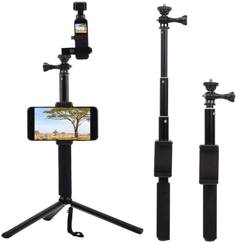 Telefonclip Selfie Stick, Leichte Tragbare Verstellbare Verlängerung Telefonclip Selfie Stick Stände