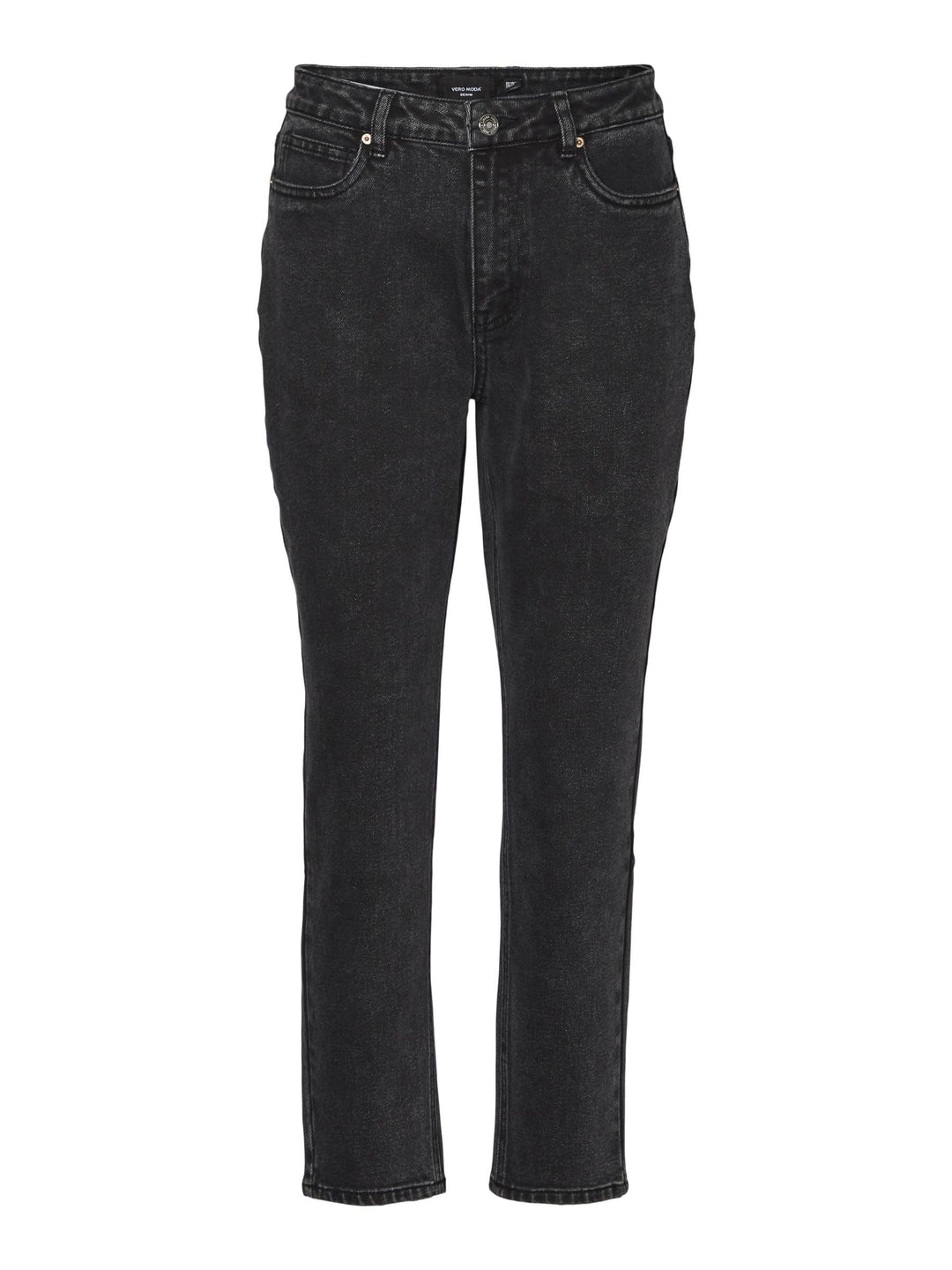 Vero Moda Female Straight-Fit VMBRENDA Hohe Taille Hohe Taille Jeans 27W / 32L Black Denim, 27W / 32