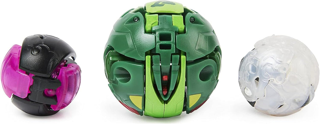 BAKUGAN 'Evolutions' Power Up 3er Pack mit 1 Platinum Series Ball (mit Metallkern) und 2 Nanogan (Mi