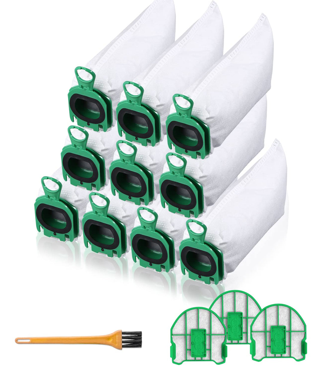 10 Stück Staubsaugerbeutel für Vorwerk Kobold VB100 FP 100 Premium Filtertüten mit Motorschutzfilter