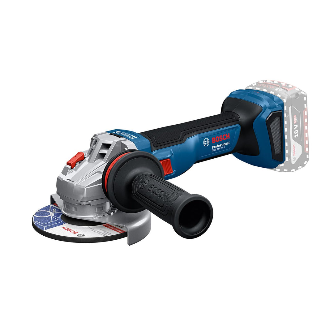 Bosch Professional 18V System Akku-Winkelschleifer GWS 18V-11 S (Scheibendurchmesser 125 mm) Ohne Ak