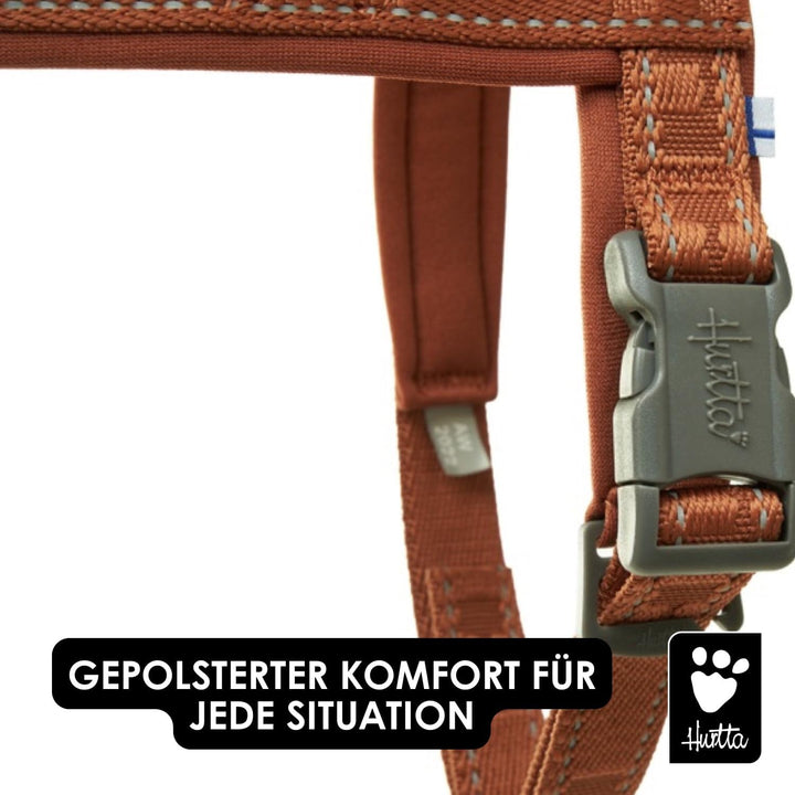 Hurtta Casual Hundegeschirr ECO (Blau, 70-80cm) 70-80cm Blau, 70-80cm Blau