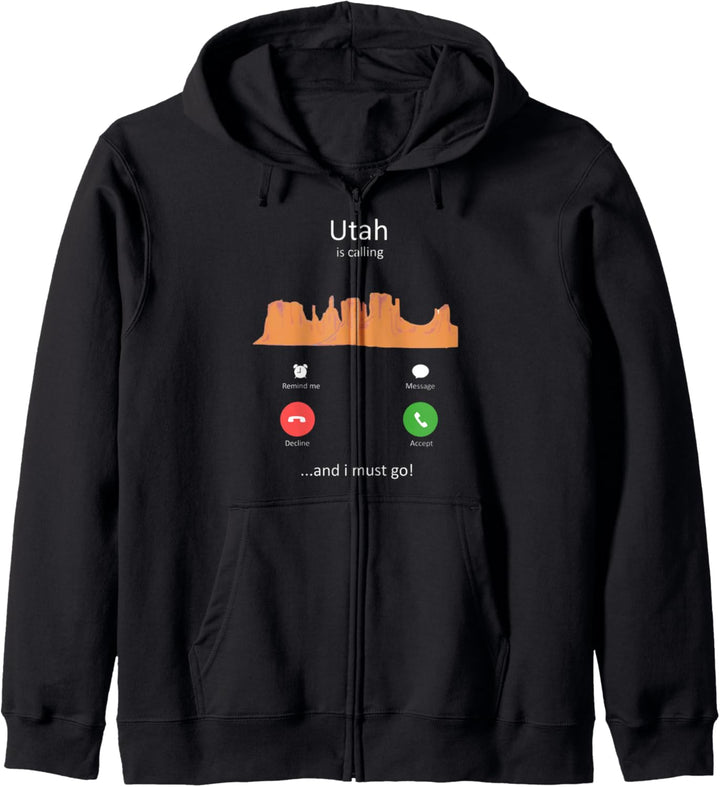Utah ruft und ich muss gehen Lustiges Utah Kapuzenjacke