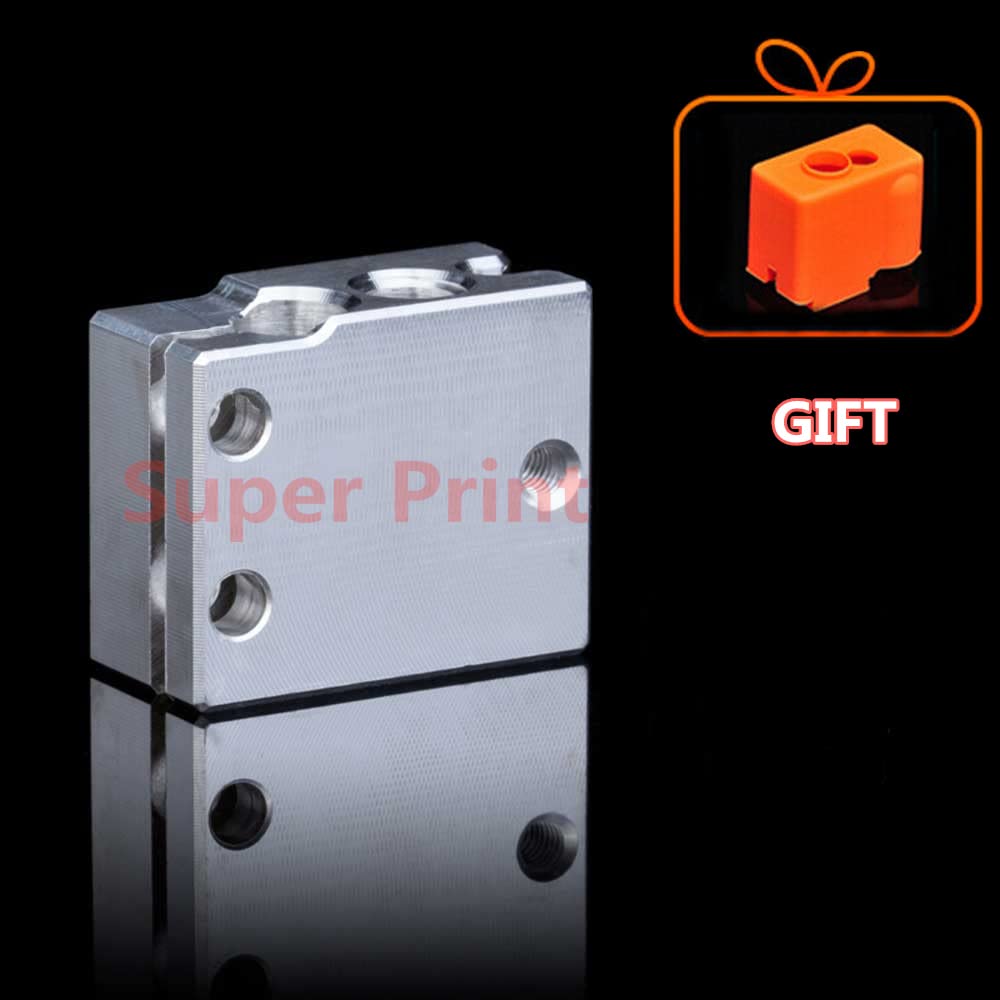 Super Print 2PCS Volcano Heizblock Heater Block Precision Aluminum with Silicone Sock For Volcano Ho