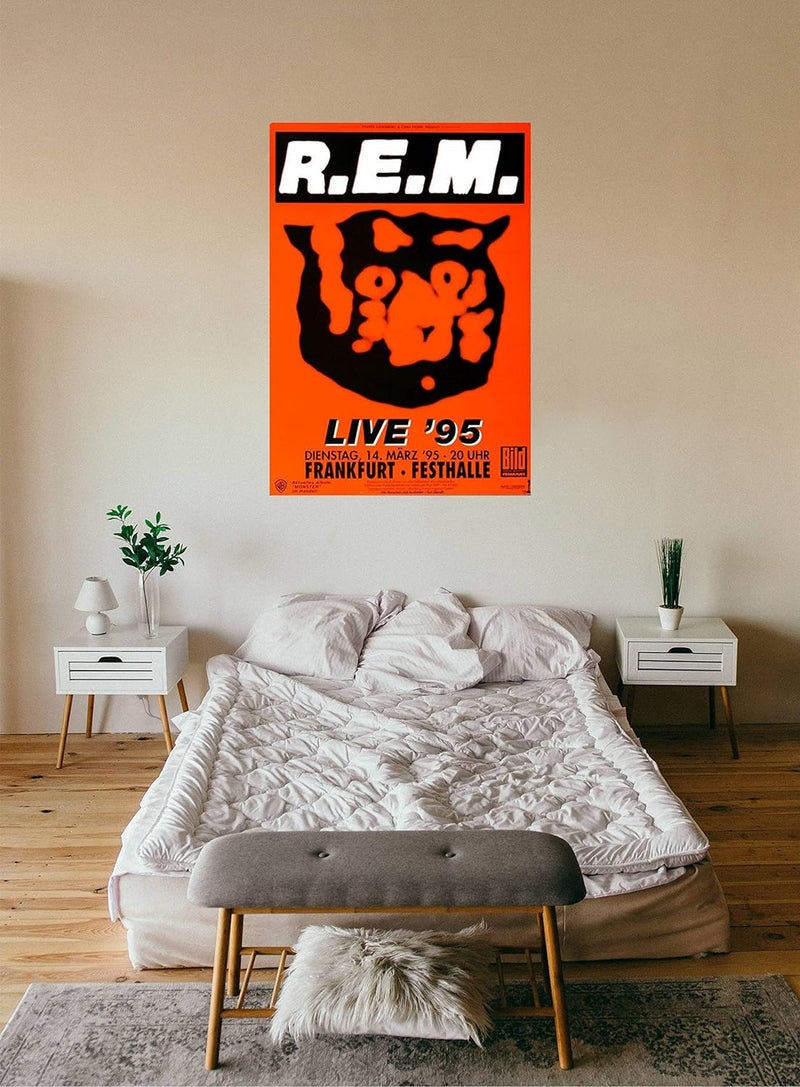 R.E.M - Live, Frankfurt 1995 » Konzertplakat/Premium Poster | Live Konzert Veranstaltung | DIN A1 «