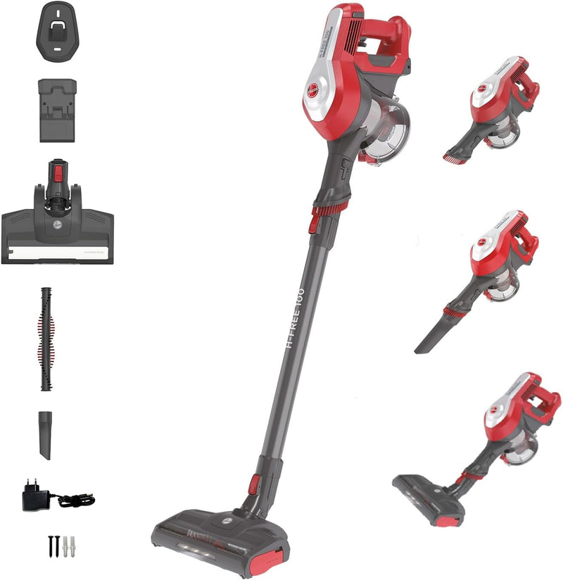 Hoover H-FREE 100 HOME Akku-Staubsauger ohne Beutel mit bis zu 40 Min. Laufzeit – kabelloser Staubsa