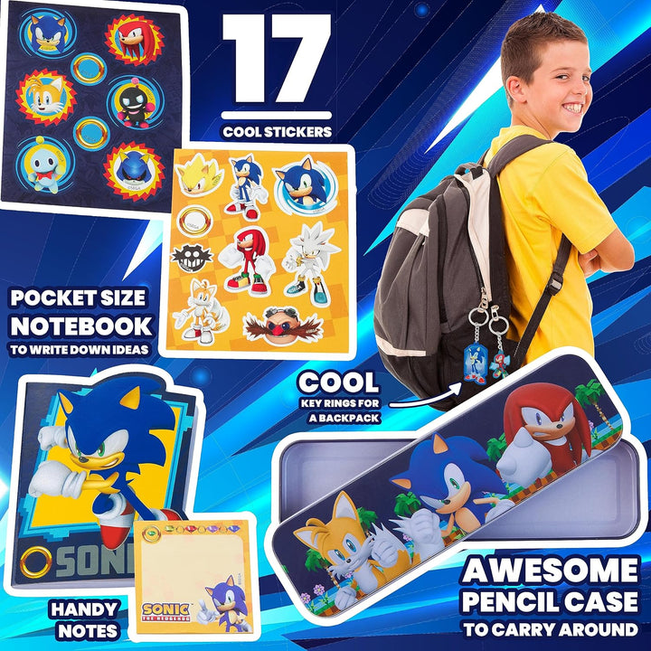 Sonic The Hedgehog Adventskalender 2024 - Schreibwaren Weihnachtskalender Jungen und Mädchen