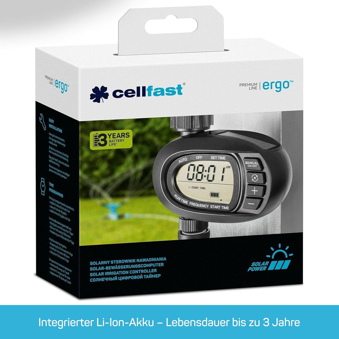 Cellfast Ergo Bewässerungssteuerung, schwarz/blau