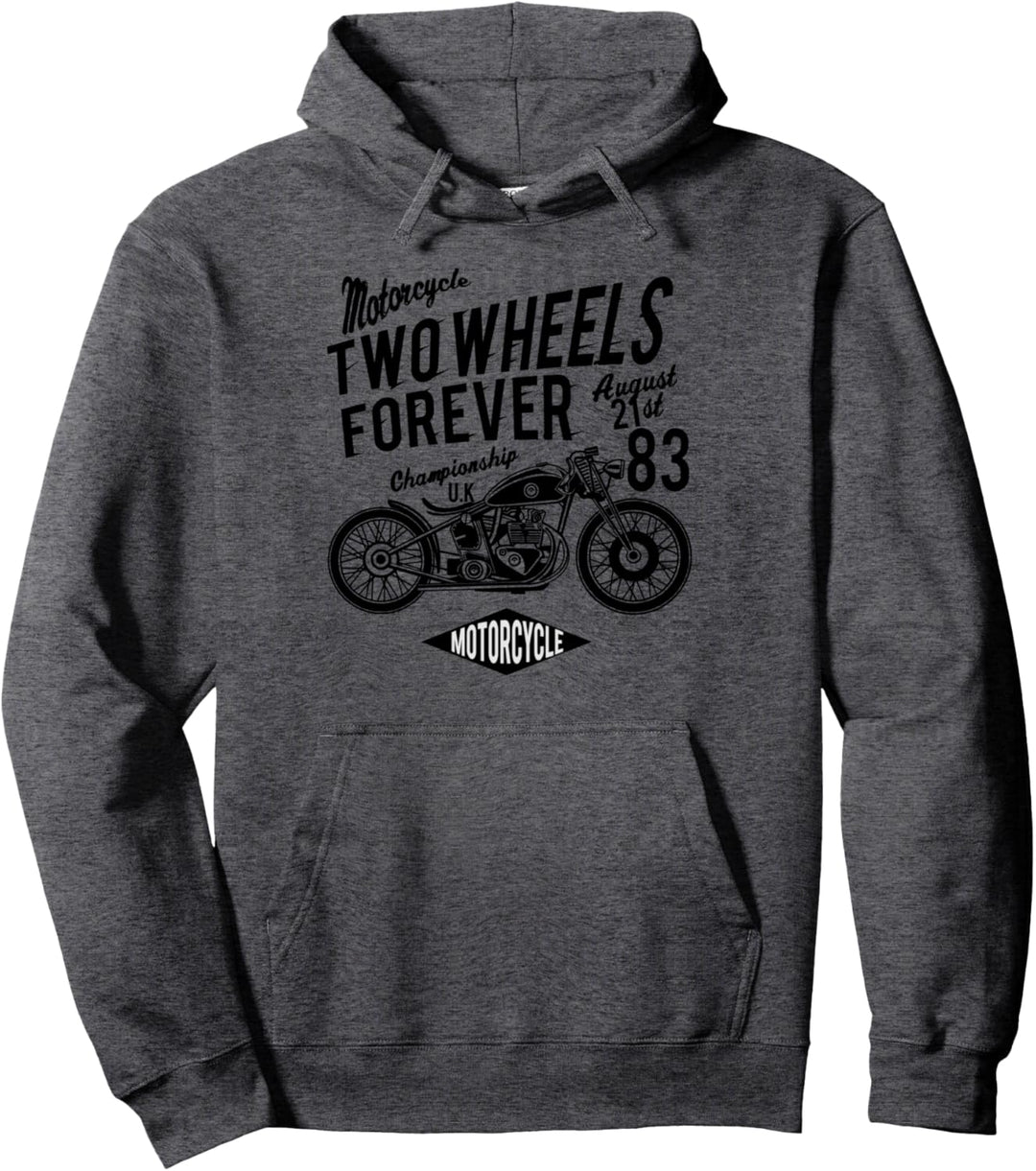 Two Wheels Forever - Motorradfahrer und Biker Pullover Hoodie