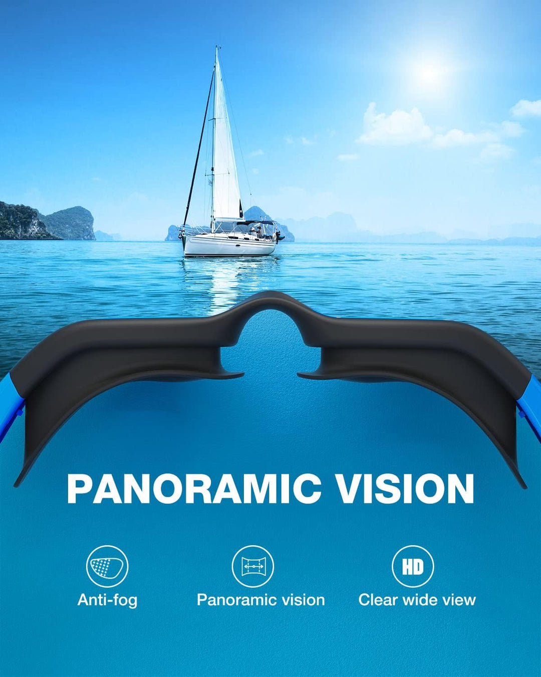 ZIONOR Schwimmbrille Kinder, G1MINI Polarisiert/non Polarisiert Komfortabel Kinder Schwimmbrille, An