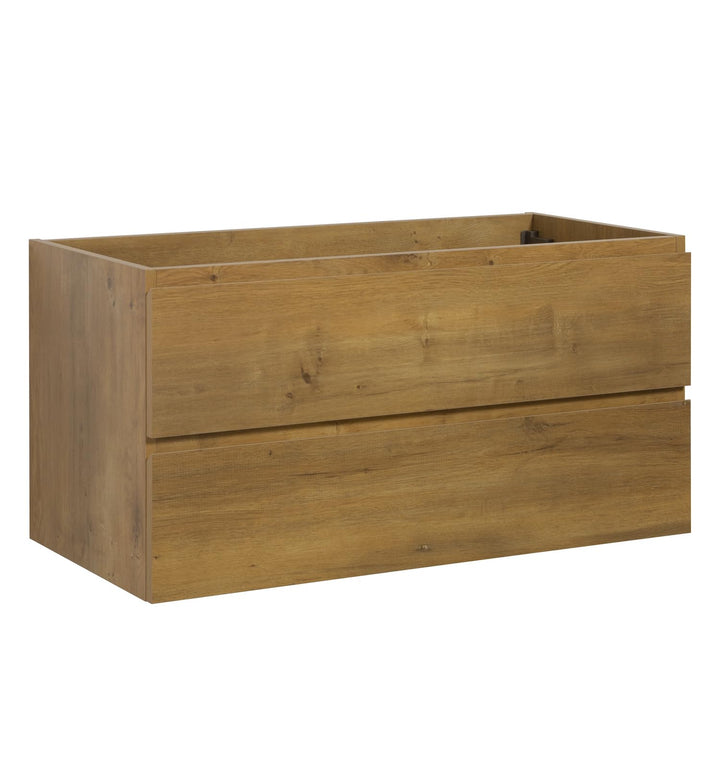Waschbeckenunterschrank Angela 100cm - Eiche - Unterschrank Badmöbelset Unterschrank, Eiche 100cm, U