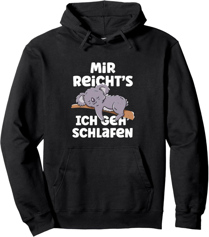 Ich geh schlafen süsser Koala Nachthemd Pyjama Pullover Hoodie
