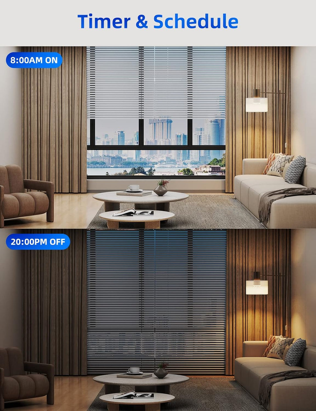 Homekit Rolladenschalter, Maxcio Jalousieschalter mit Timer/Steuerbare LED, Steuerung via Siri, Alex